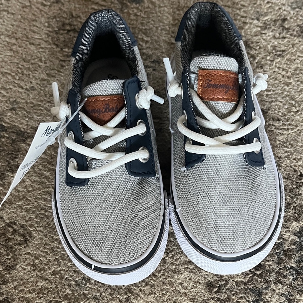 Tommy Bahama Kids Gray and Navy Sneakers
